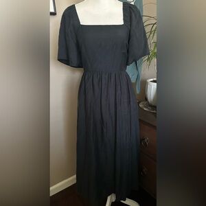 a new day Black open back Midi Dress small